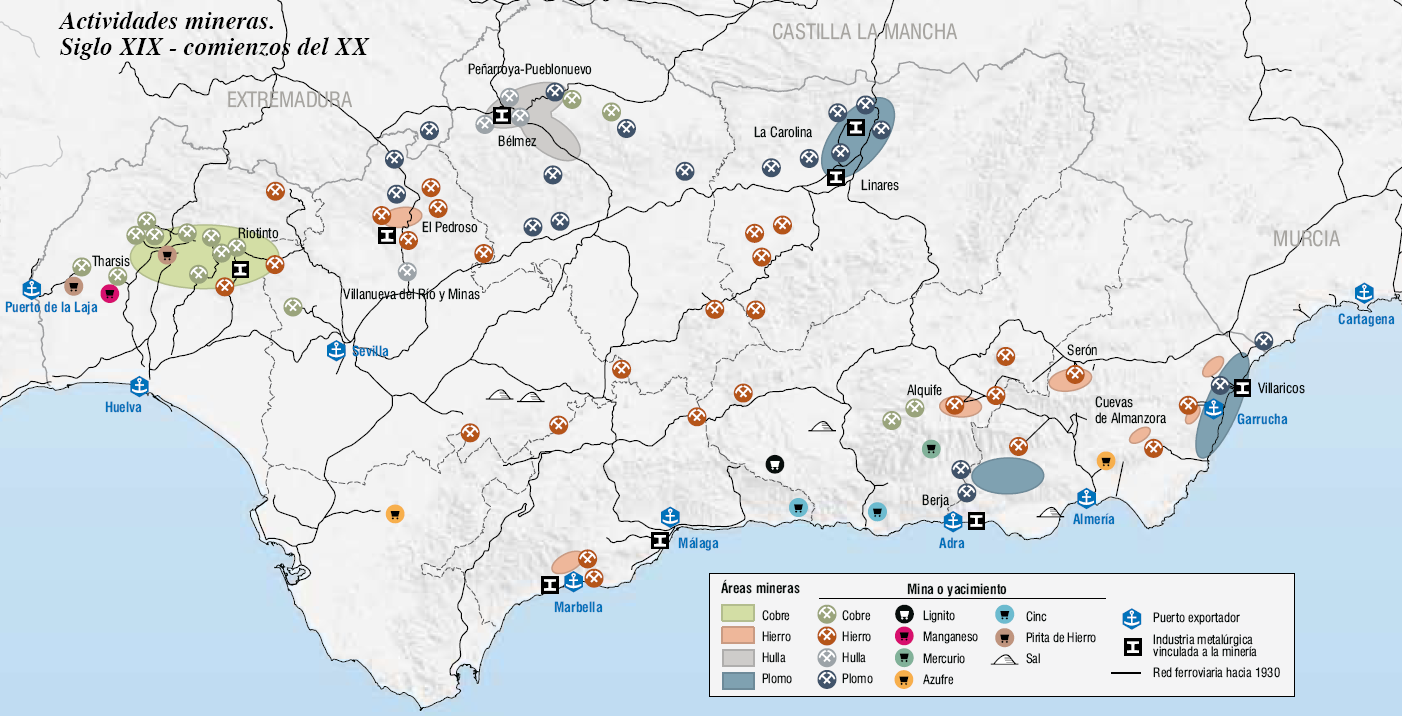 Atlas de la Historia del Territorio de Andaluca. Capitulo: El siglo minero