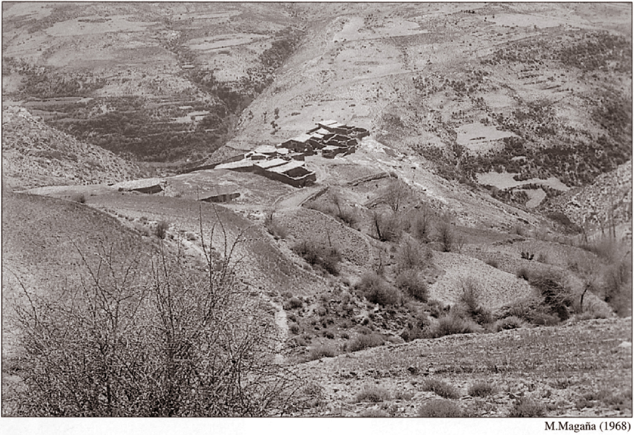 Poblado de Los Carrascos en el Barranco de las Morcillas (Bacares) 1968