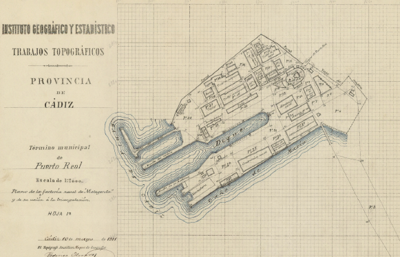 Plano de la factora naval de Matagorda
