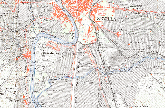 Mapa Topogrfico Nacional, 1 edicin. Sevilla. Hoja 984