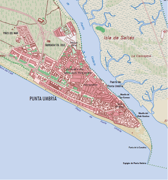 Mapa de la Aglomeracin Urbana de Huelva