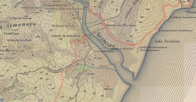 San Roque. Hoja 1075 del Mapa Topogrfico Nacional. Ao de 1917