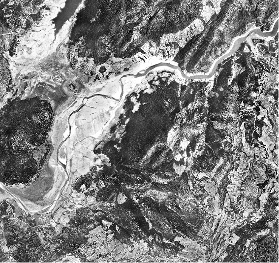 Embalse del Tranco en la Sierra de Segura 1956