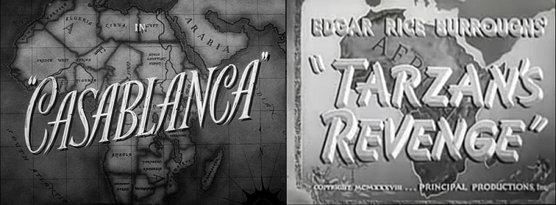 Títulos de Casablanca y La venganza de Tarzán (1938)